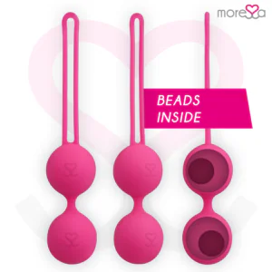 MORESSA - OSIAN TWO ENTRENAMIENTO SUELO PELVICO 101gr PREMIUM SILICONA ROSA