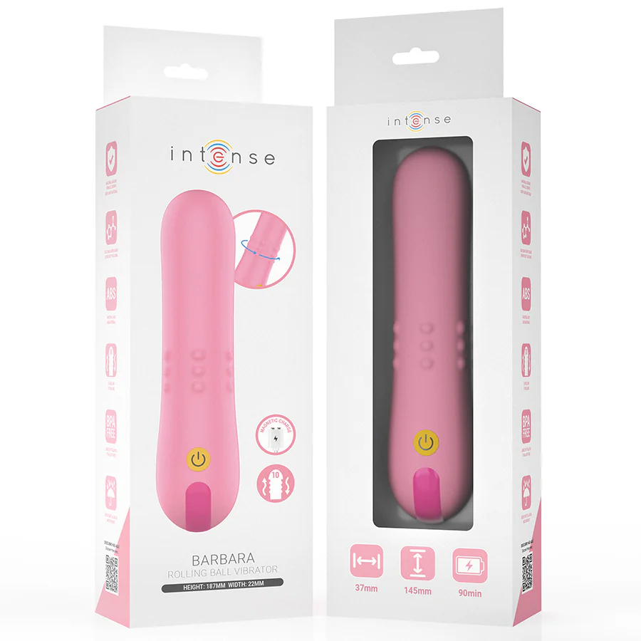INTENSE - BARBARA VIBRADOR CON PERLAS GIRATORIAS