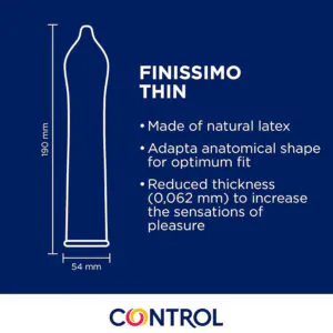 CONTROL - PRESERVATIVOS FINISSIMO SENSO 144 UNIDADES
