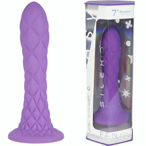 SILEXD - DREAMY DILDO FANTASY SILICONA LIQUIDA TERMOREACTIVO VIOLETA 18.5 CM