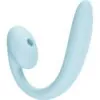 FUN FACTORY - CRESCENDO DOBLE VIBRADOR INSERTABLE AIR PULSE AZUL