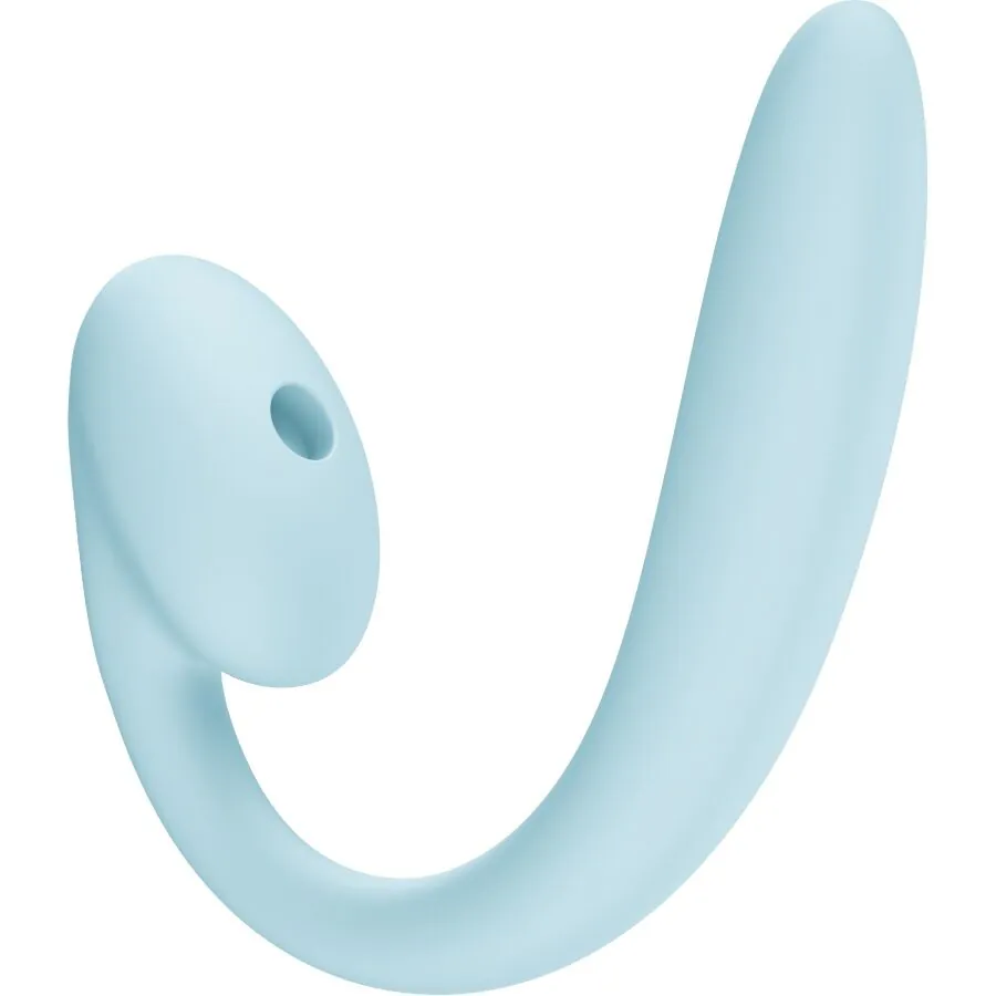 FUN FACTORY - CRESCENDO DOBLE VIBRADOR INSERTABLE AIR PULSE AZUL