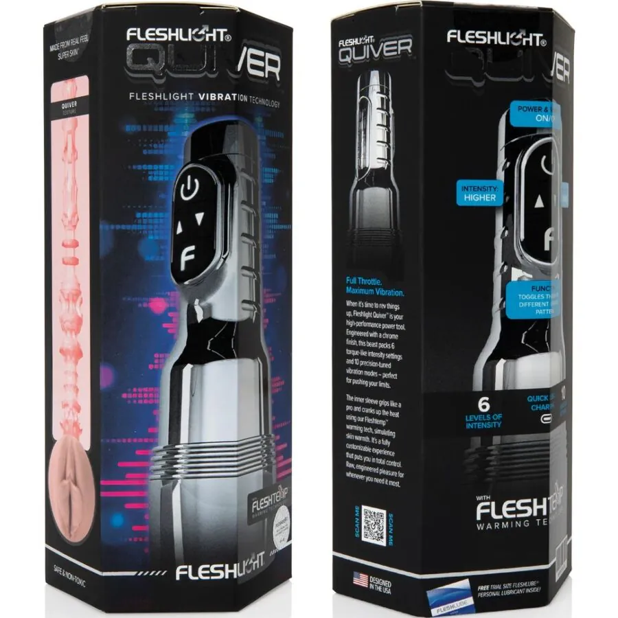 FLESHLIGHT - QUIVER MASTURBADOR VIBRATORIO RECARGABLE VAGINA