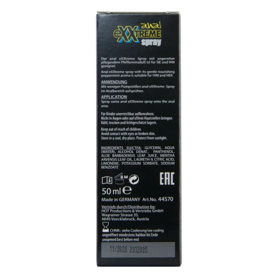 HOT - EXXTREME SPRAY ANAL 50 ML