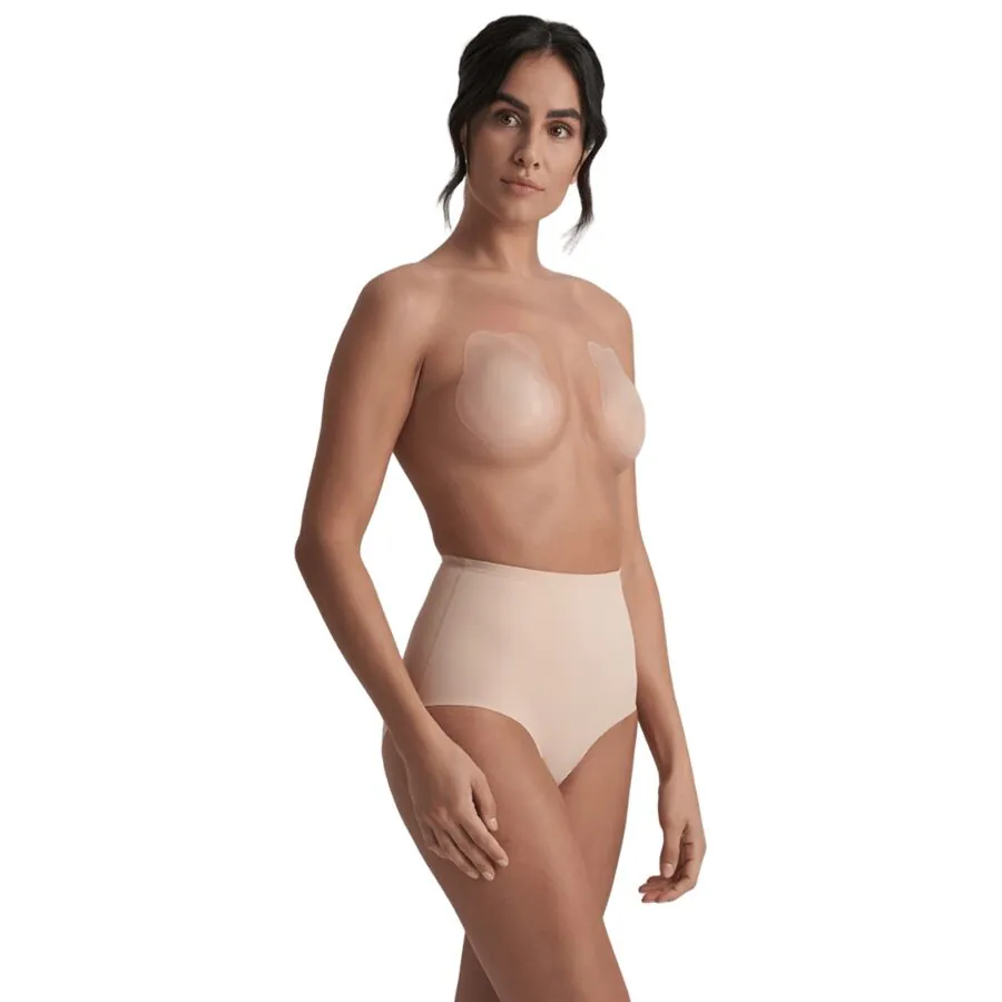 BYE-BRA - RABBIT COPAS DE SILICONA BEIGE TALLA XL