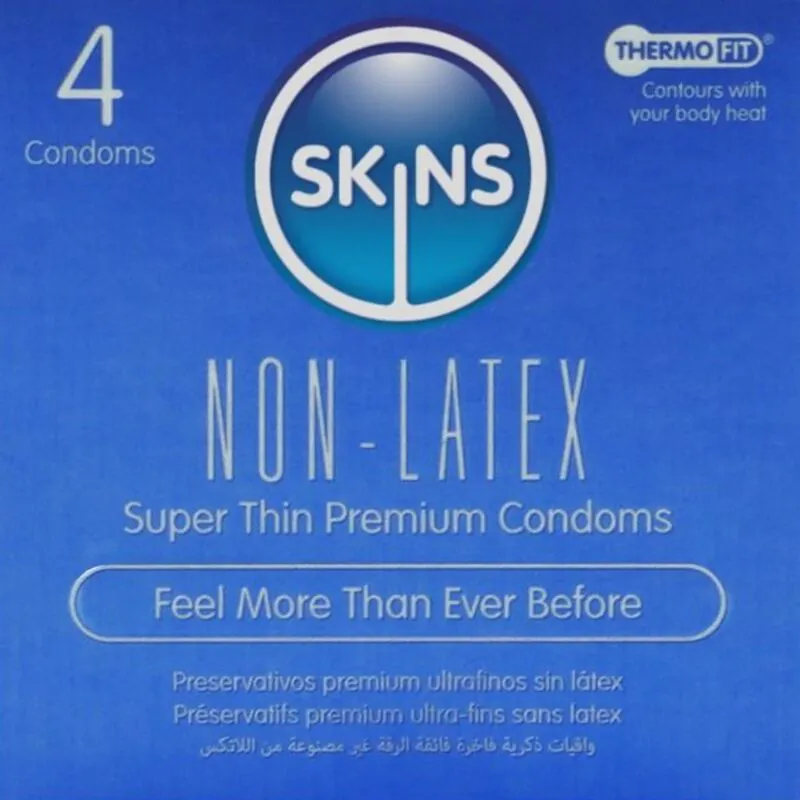SKINS - PRESERVATIVOS SIN LATEX PACK 4