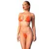 CHILIROSE - CR 4898 BIKINI NARANJA LENTEJUELAS TALLA ÚNICA
