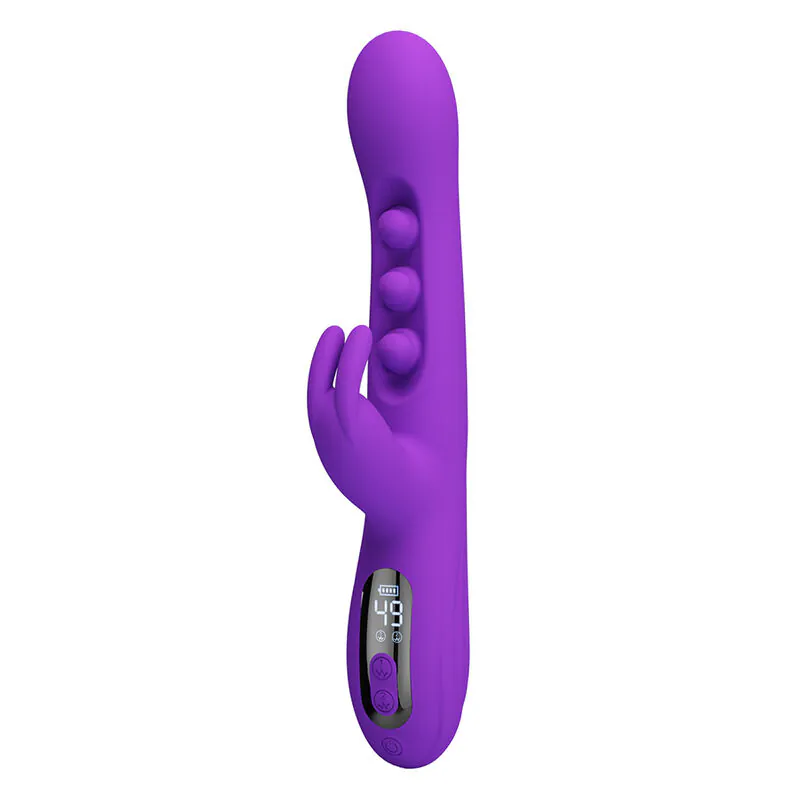 PRETTY LOVE - SABIEN VIBRADOR RABBIT CON ESTIMULACIÓN POR GOLPETEOS Y LED MORADO