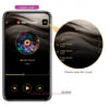 PRETTY LOVE - KLAY VIBRADOR HUEVO CON EMPUJE APP CONTROL MORADO