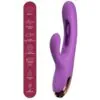 SHE.E.O - VIBRADOR RABBIT PUNTO G CON MOVIMIENTO DIGITAL MORADO