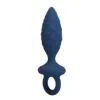 MR PLAY - PLUG ANAL TEXTURIZADO CON ANILLA AZUL M