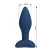 MR PLAY - PLUG ANAL CÓNICO SILICONA AZUL L