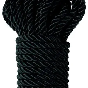 FETISH FANTASY SERIES - CUERDA DE SEDA DELUXE NEGRA 9,75 M