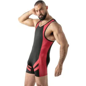 LOCKER GEAR - MONO OPEN ACCESS SINGLET ROJO M