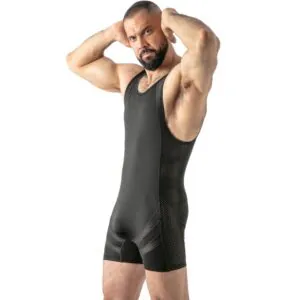 LOCKER GEAR - MONO OPEN ACCESS SINGLET NEGRO M