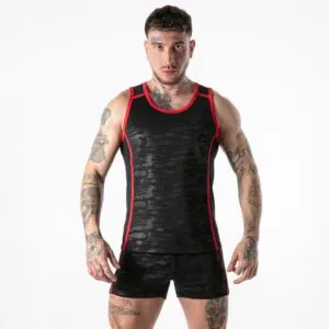 LOCKER GEAR - FULL MILITARY ACCESS TANKTOP ROJO M