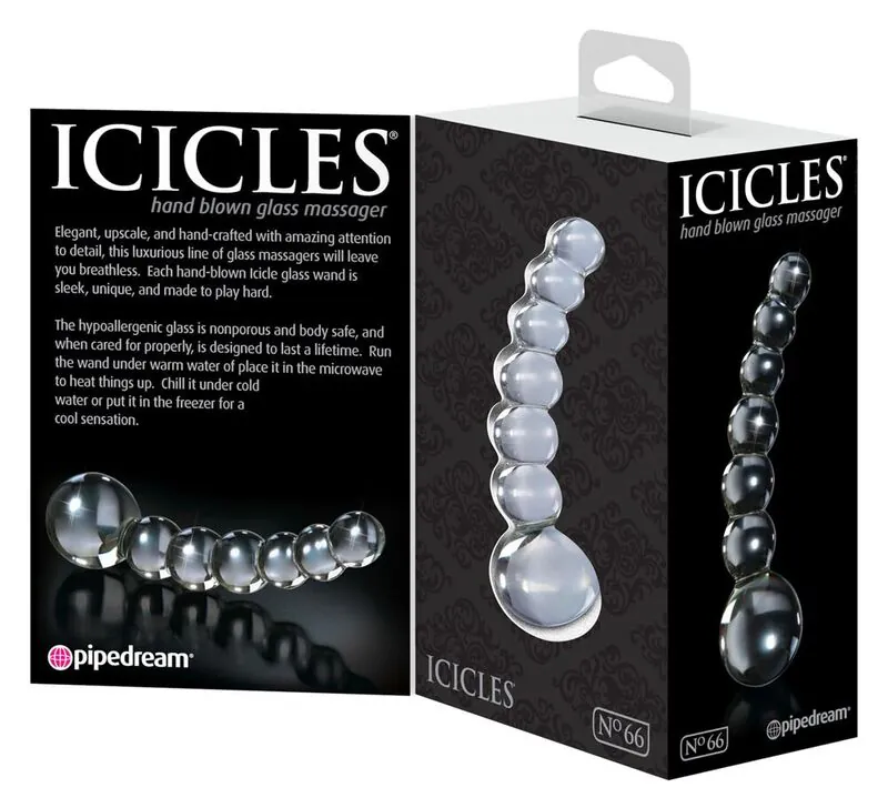 ICICLES - N. 66 MASAJEADOR TRANSPARENTE