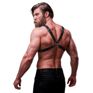 FETISH SUBMISSIVE ATTITUDE - ARNÉS ECOPIEL PECHO CRUZADO HOMBRE