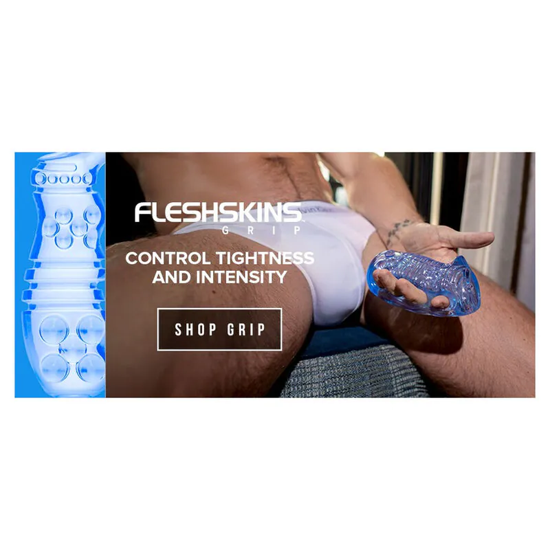 FLESHLIGHT - FLESHSKINS GRIP BLUE ICE MASTURBADOR MANUAL AZUL