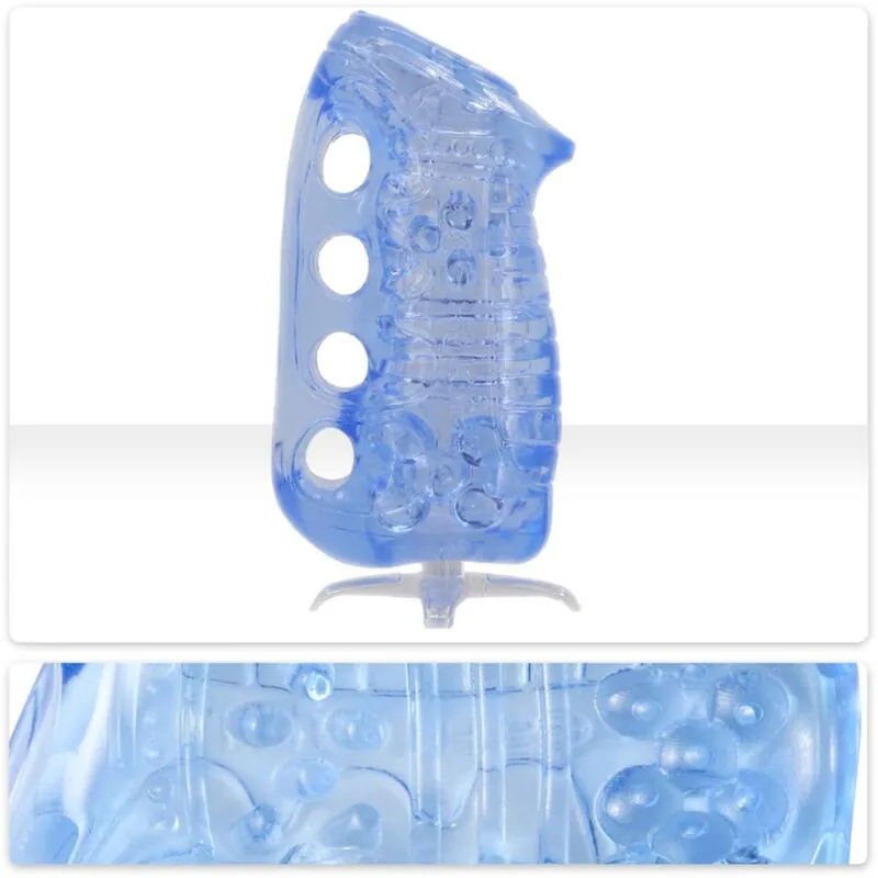 FLESHLIGHT - FLESHSKINS GRIP BLUE ICE MASTURBADOR MANUAL AZUL