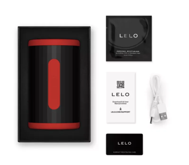 LELO - F2S DOUBLE SONIC MASTURBADOR MASCULINO CON DOBLE ESTIMULACIÓN SÓNICA ROJO