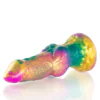 EPIC - IRIS DILDO CON TESTÍCULOS ARCOÍRIS DE PLACER