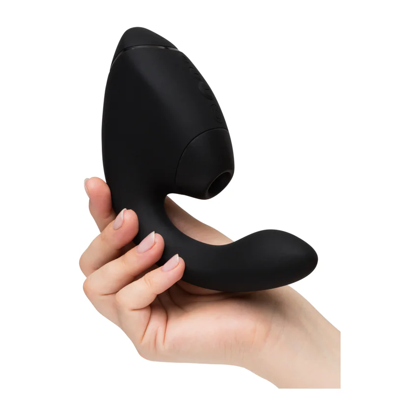 WOMANIZER - DUO NEXT ESTIMULADOR VIBRADOR DUAL CLÍTORIS & PUNTO·G NEGRO