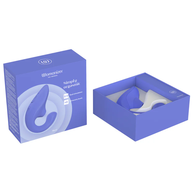 WOMANIZER - BLEND ESTIMULADOR VIBRADOR RABBIT AZUL