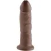 KING COCK - 9 PENE MARRÓN 22.9 CM