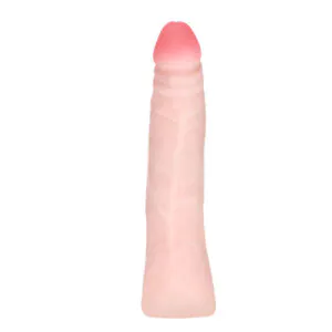 BAILE - DILDO SILICONA TACTO PIEL REALÍSTICO 19 CM COLOR CAJA ALEATORIO
