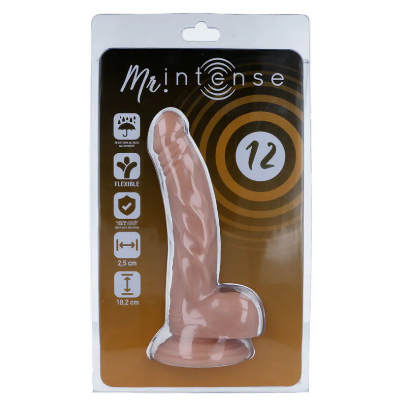 MR INTENSE - 12 PENE REALÍSTICO 18.2 CM -O- 2.5 CM