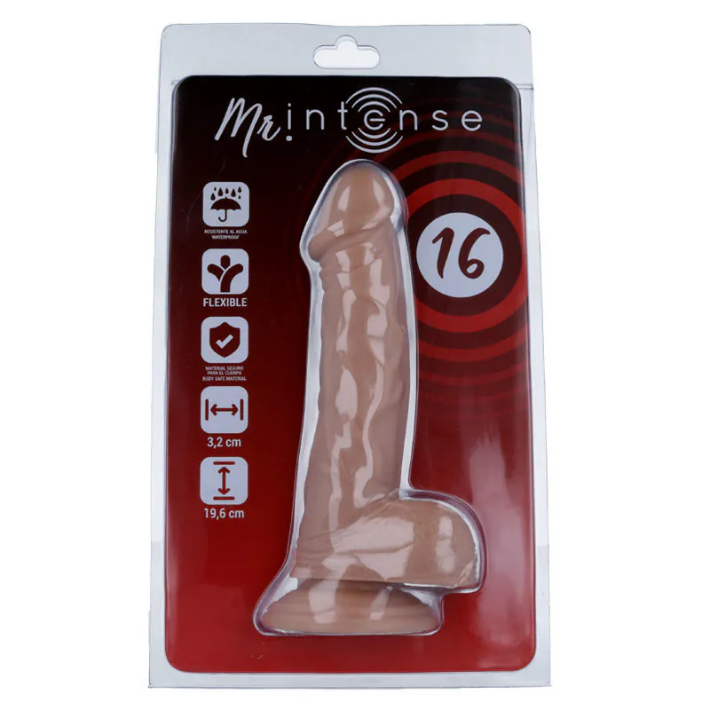 MR INTENSE - 16 PENE REALÍSTICO 19.6 CM -O- 3.2 CM