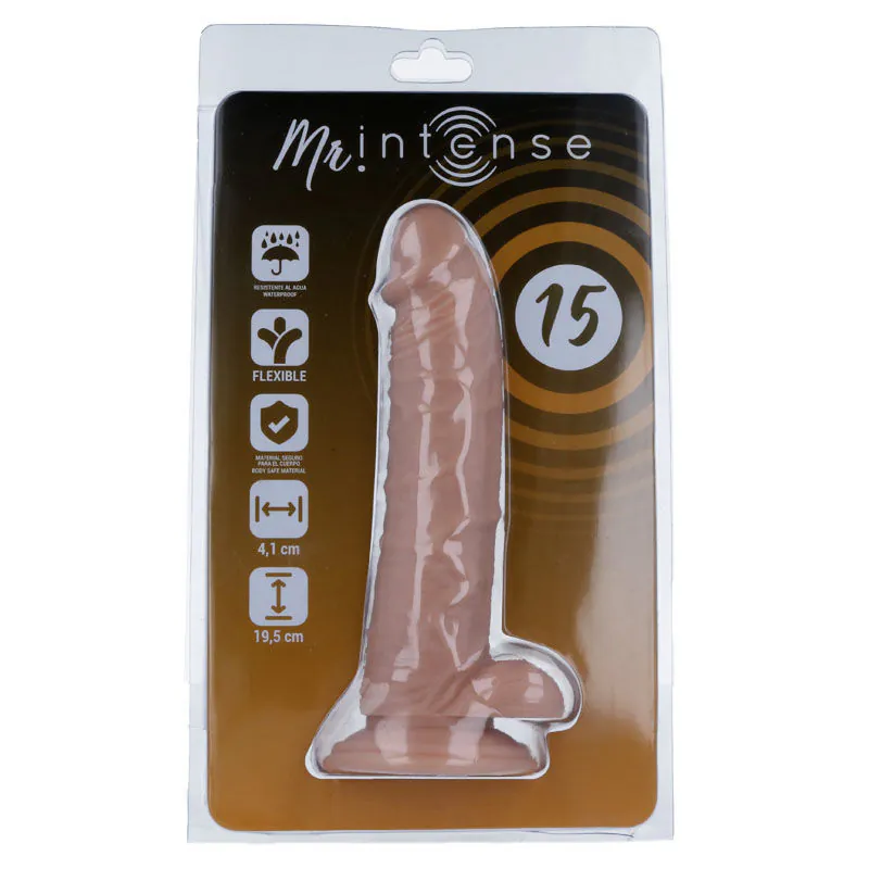 MR INTENSE - 15 PENE REALÍSTICO 19.5 CM -O- 4.1 CM