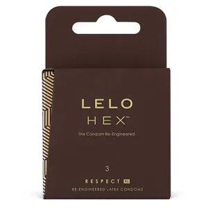 LELO - HEX CONDOMS RESPECT XL 3 PACK