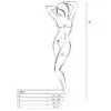 PASSION - WOMAN BS014 BODYSTOCKING ROJO TALLA ÚNICA