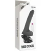 BASECOCK - VIBRADOR REALÍSTICO CONTROL REMOTO NEGRO 19 CM -O- 4 CM