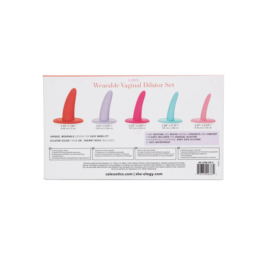 CALEXOTICS - KIT 5PC DILATADORES VAGINALES O ANALES MULTICOLOR