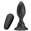 MR PLAY - PLUG ANAL CON VIBRACIÓN NEGRO CONTROL REMOTO