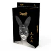 COQUETTE CHIC DESIRE - MÁSCARA CUERO VEGANO CON OREJAS DE CONEJO