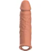 VIRILXL - EXTENSIÓN DE PENE LIQUID SILICONE V9 MARRÓN