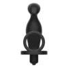 ADDICTED TOYS - PLUG ANAL CON ANILLO SILICONA NEGRO 12 CM